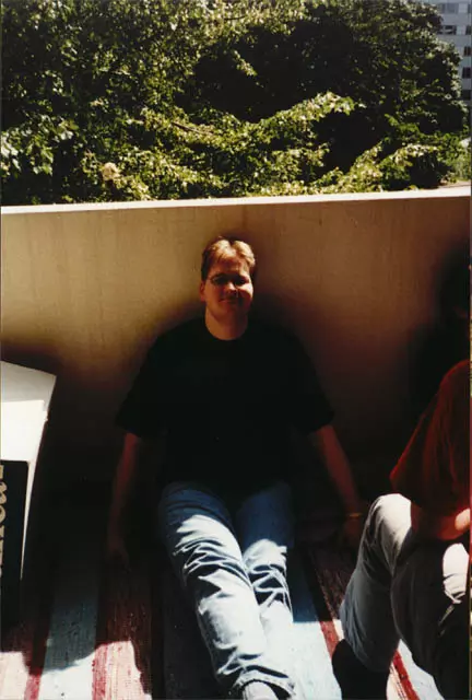 Hellfire chilling on Droids balcony.