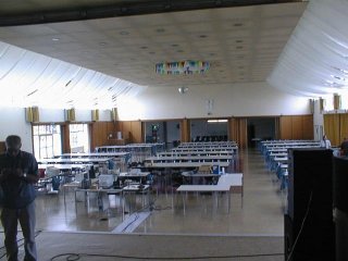 This is the hall before the visitors arrived