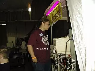 Faxe (Kaoz) at the Vacuum-tent
