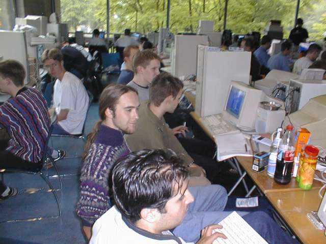 Deload (the long haired guy), Jar & Fyzix (Guilty of Design).
