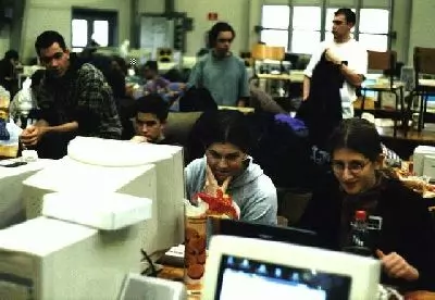 Noize & Shiva (both: Kolor) in a coding-session II
