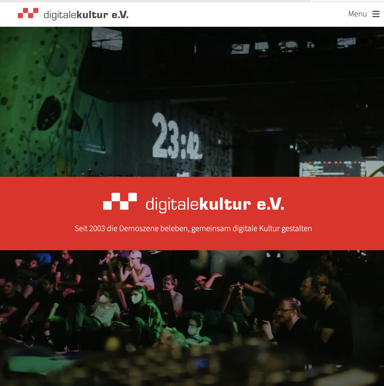 screenshot of Digitale Kultur e.V.