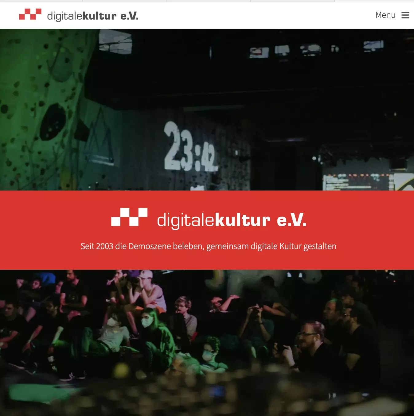 screenshot of Digitale Kultur e.V.